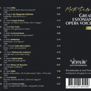 Mati Palm – Great Estonian Opera Voice [CD]